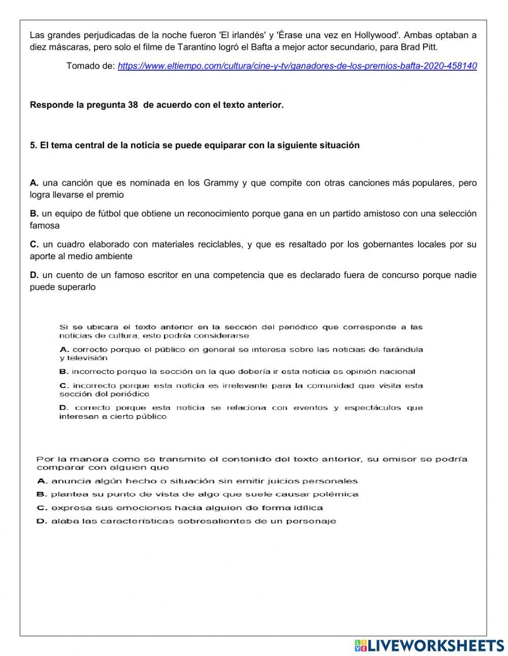 Comprensión lectora