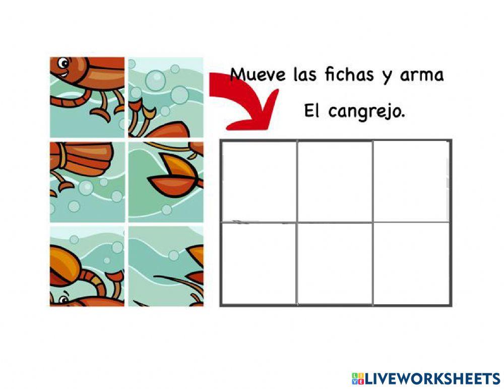 Rompecabezas cangrejo.