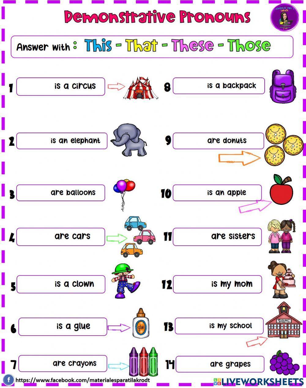 Demonstrative Pronouns