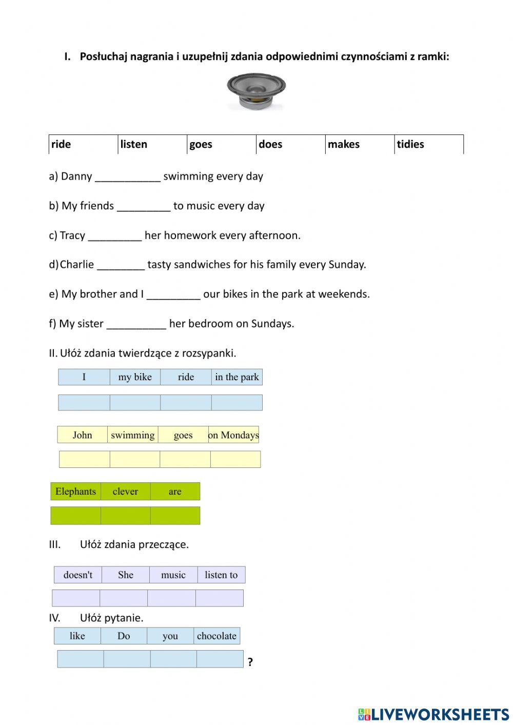 Unit 6 klasówka IV K
