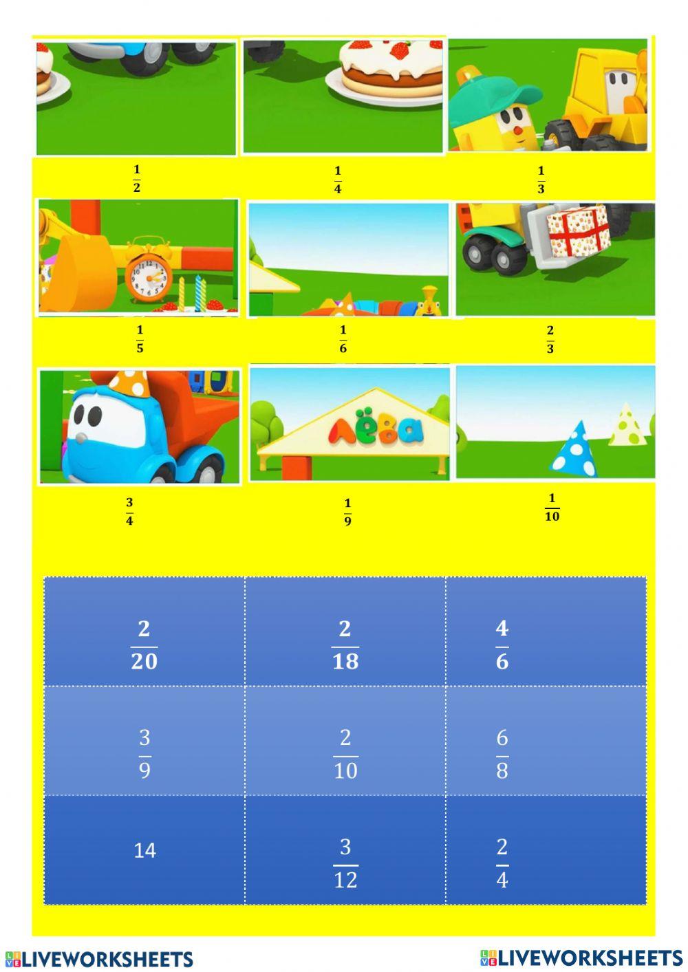 Fracciones equivalentes