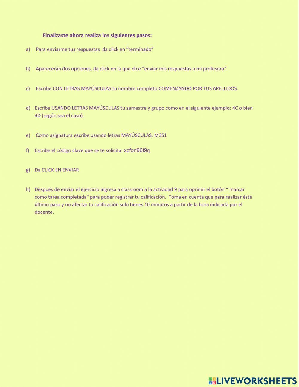 Autoevaluación (ejercicio)