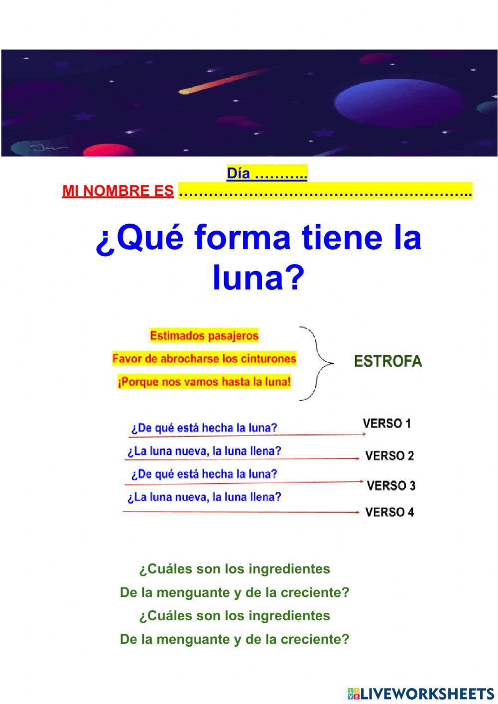 la poesía LA LUNA