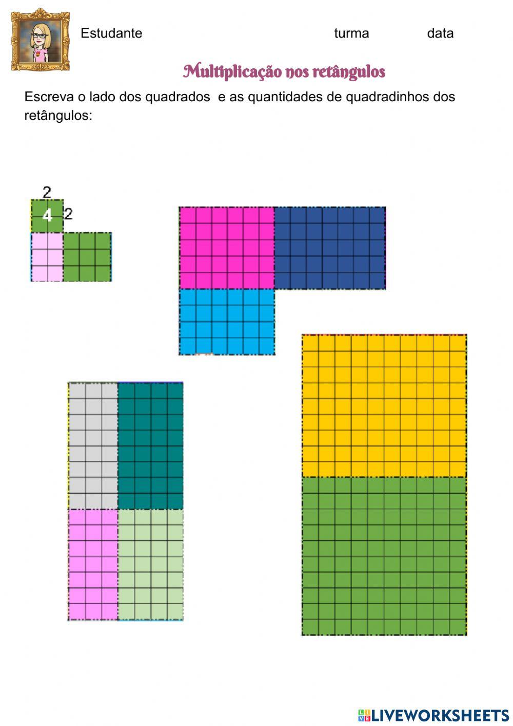 Multiplicação nos retângulos