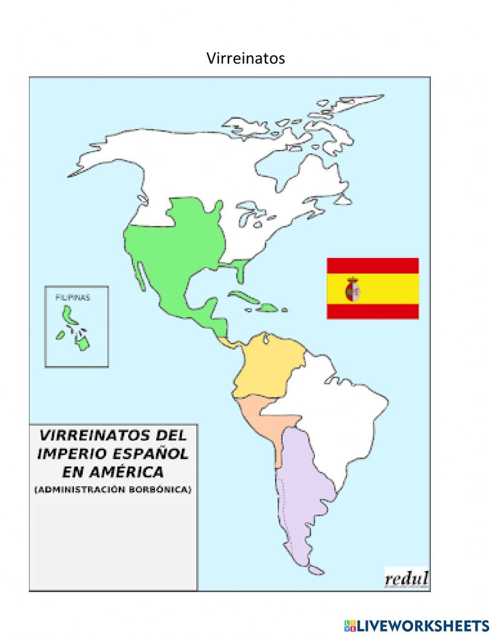 Virreinatos, Capitanías y Libertadores