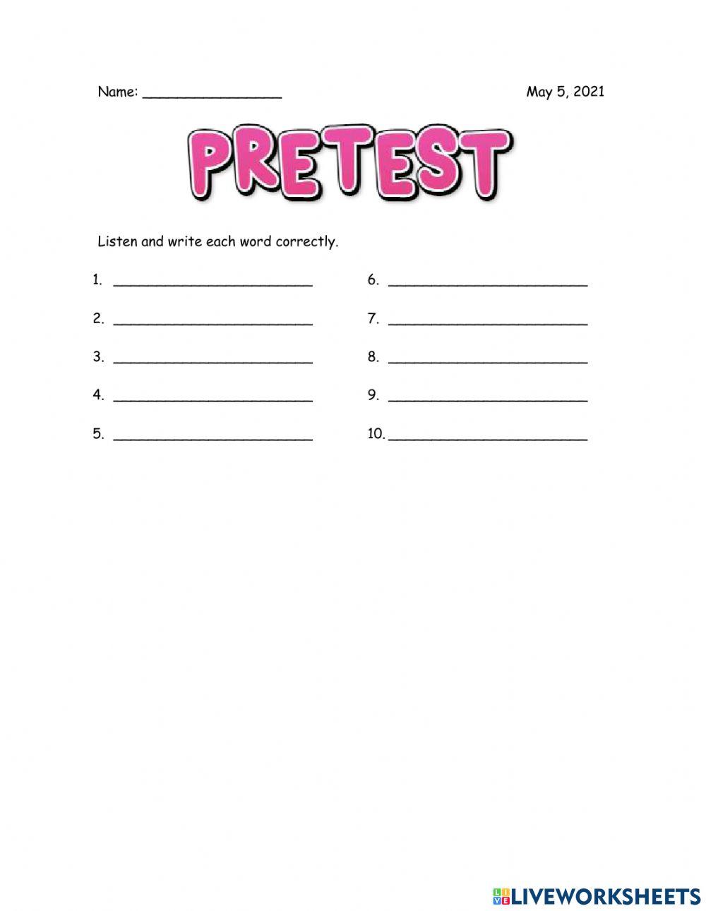 Pretest 3rd 05-05