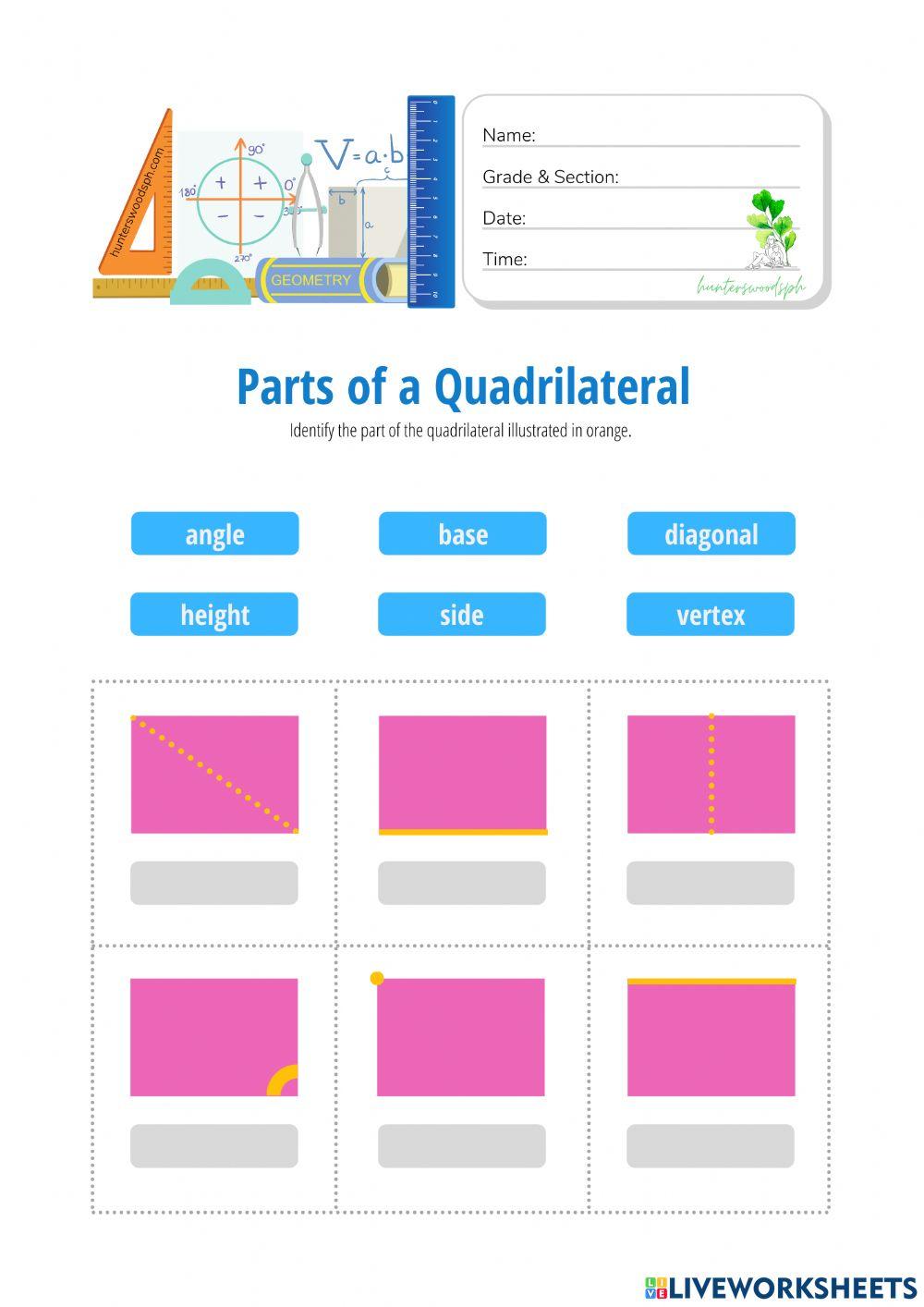 Parts of a Quadrilateral