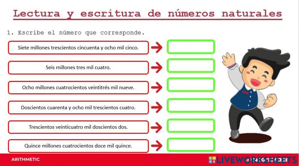 Evaluación de aritmética ii