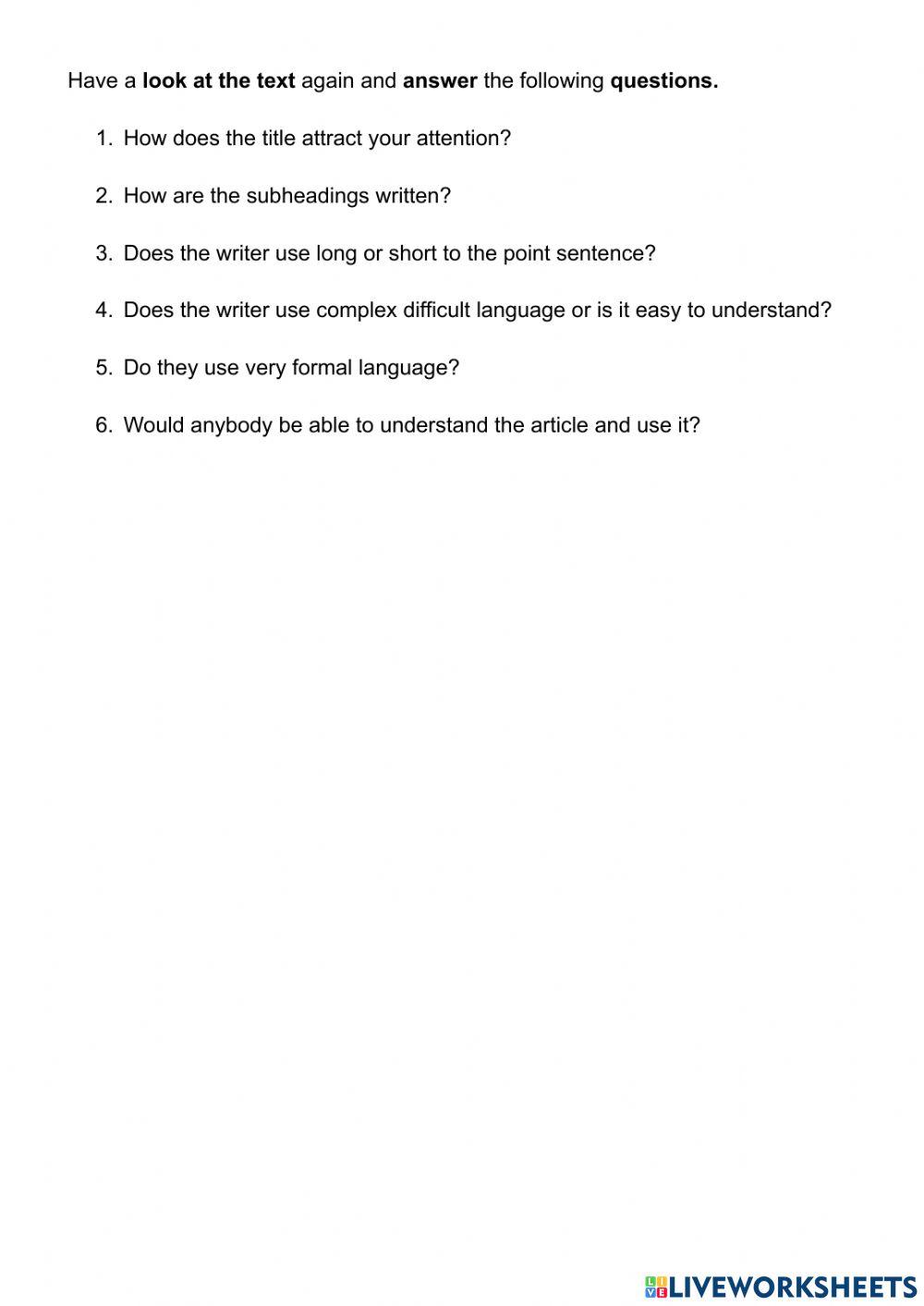 Clickbait article language