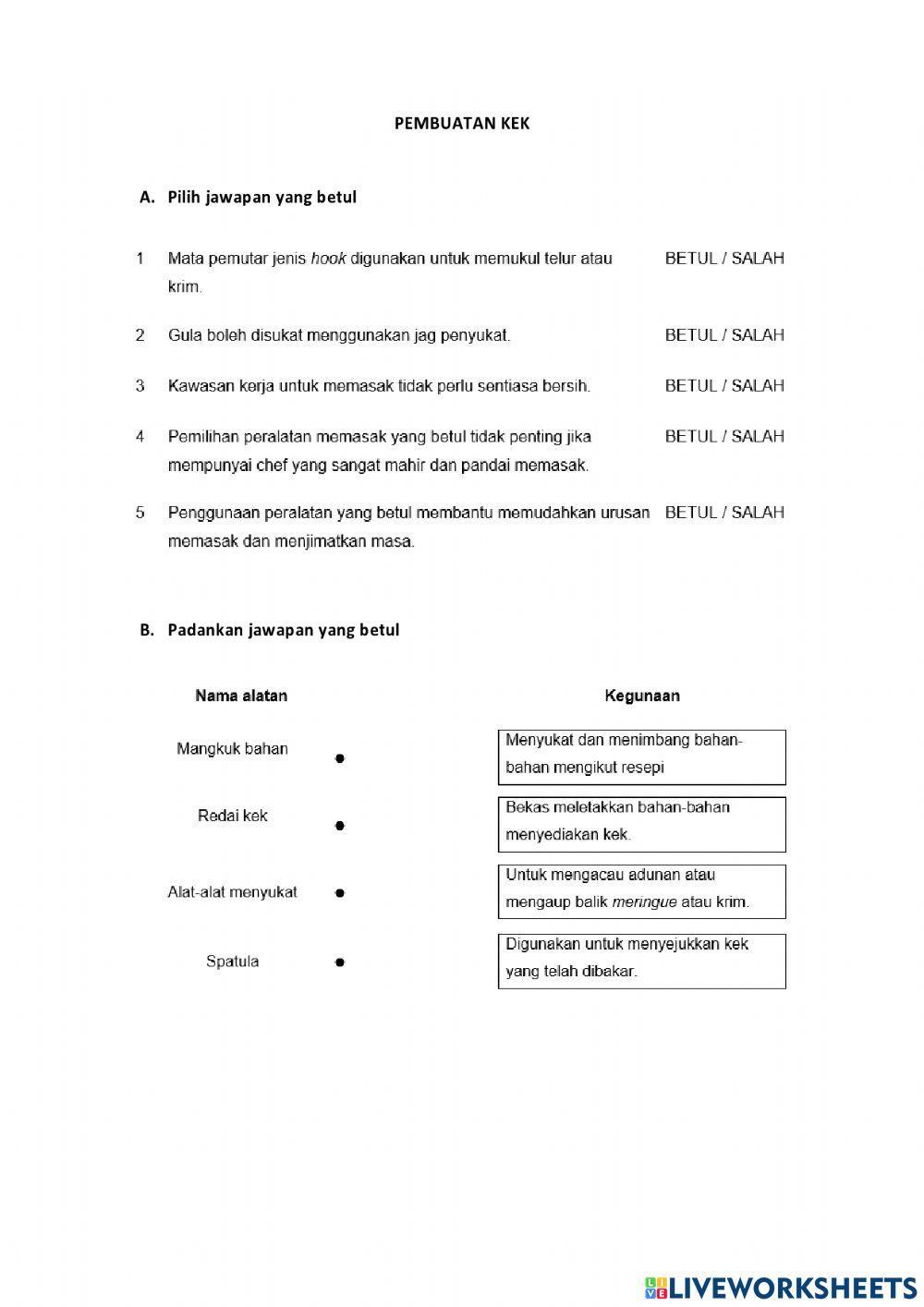 Pembuatan Pastri - Pembuatan Kek