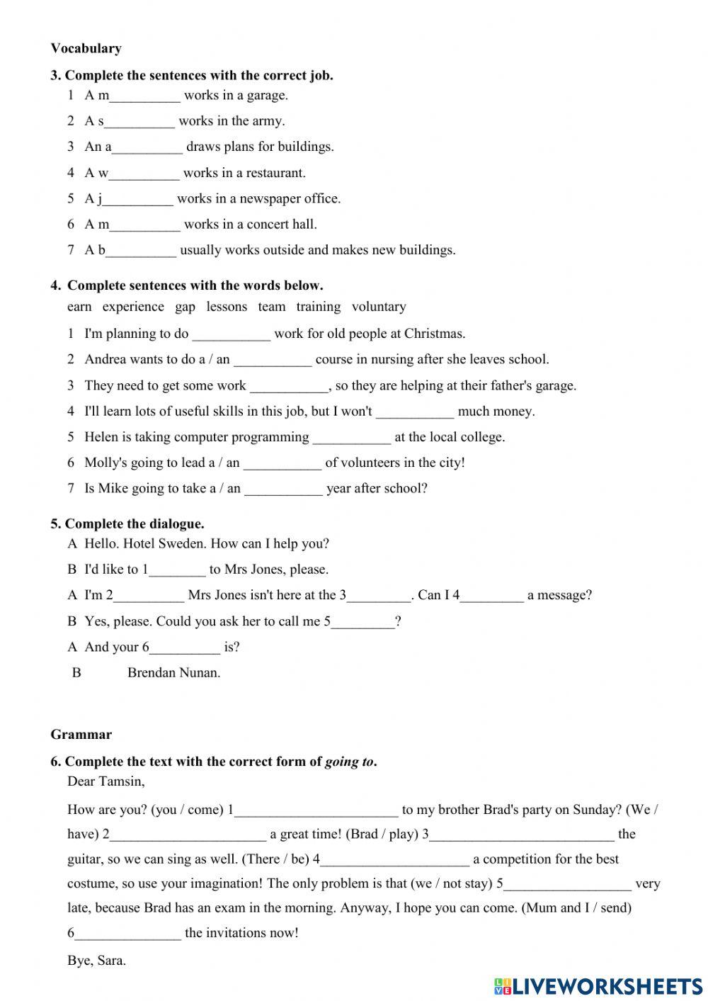 U9, Solutions Elementary