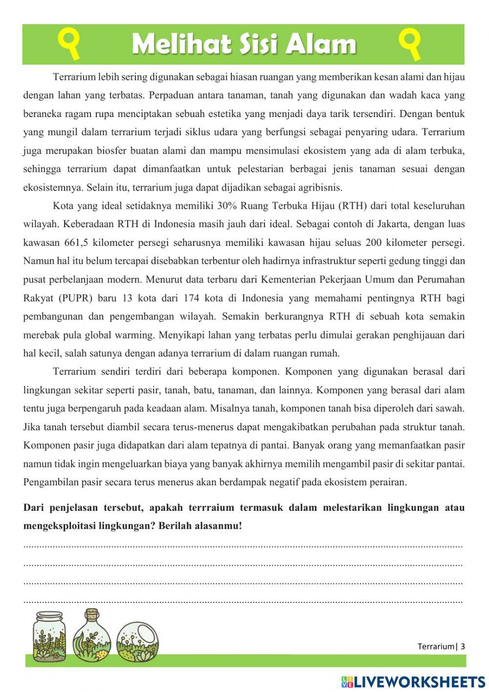 Mengenal Komponen Terrarium