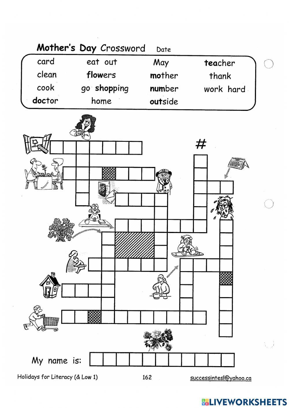 Mothers Day Cro Free Interactive Worksheets 6574803