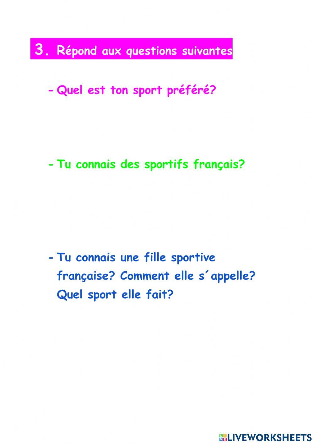 Les sports ii