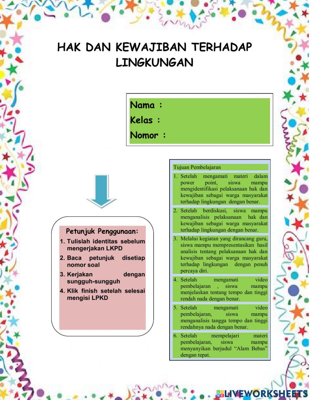 LPKD Kelas 4 Tema 9