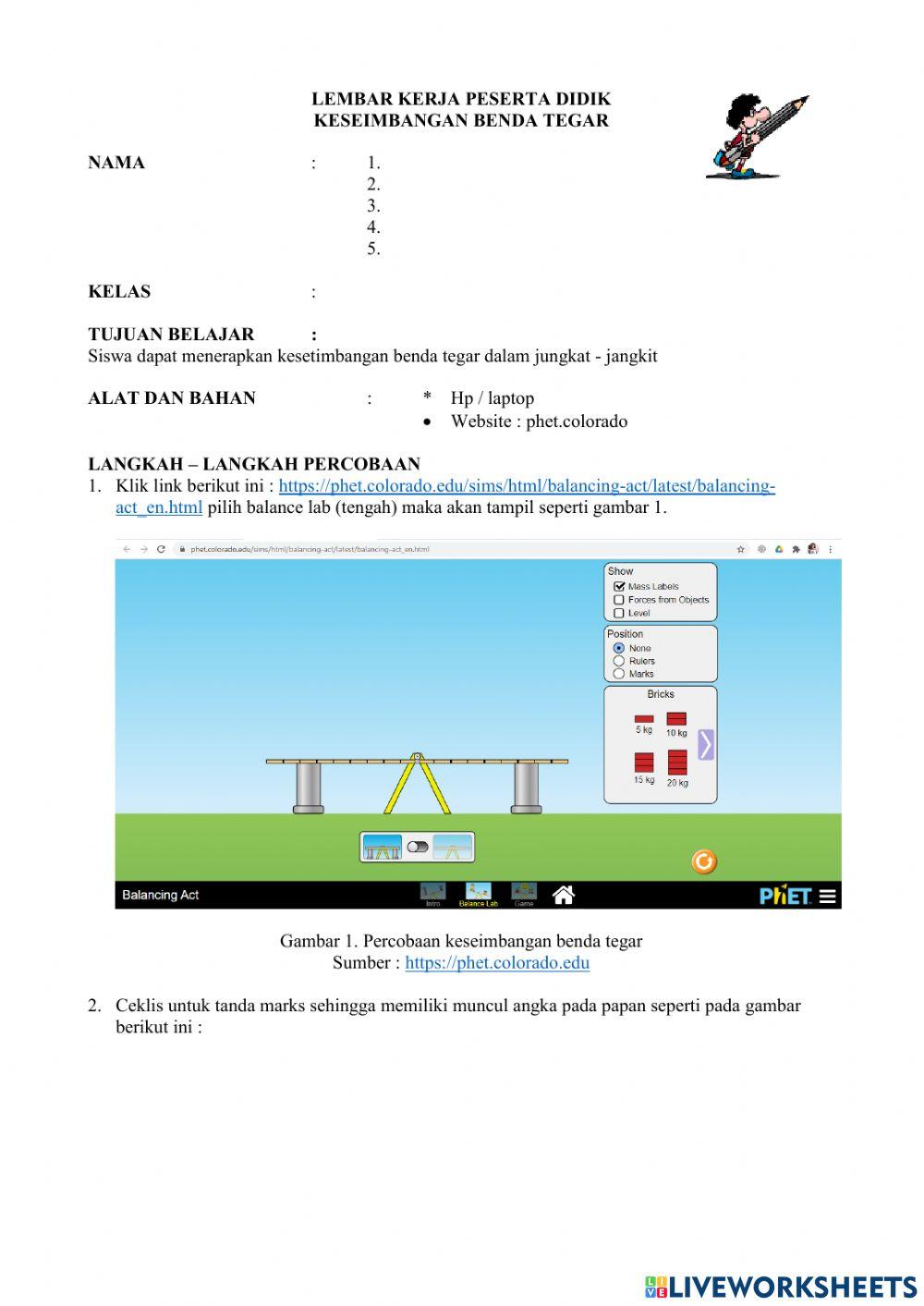 Lkpd keseimbangan benda tegar