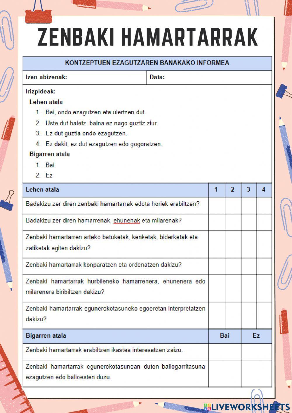 KPSI - Zenbaki hamartarrak