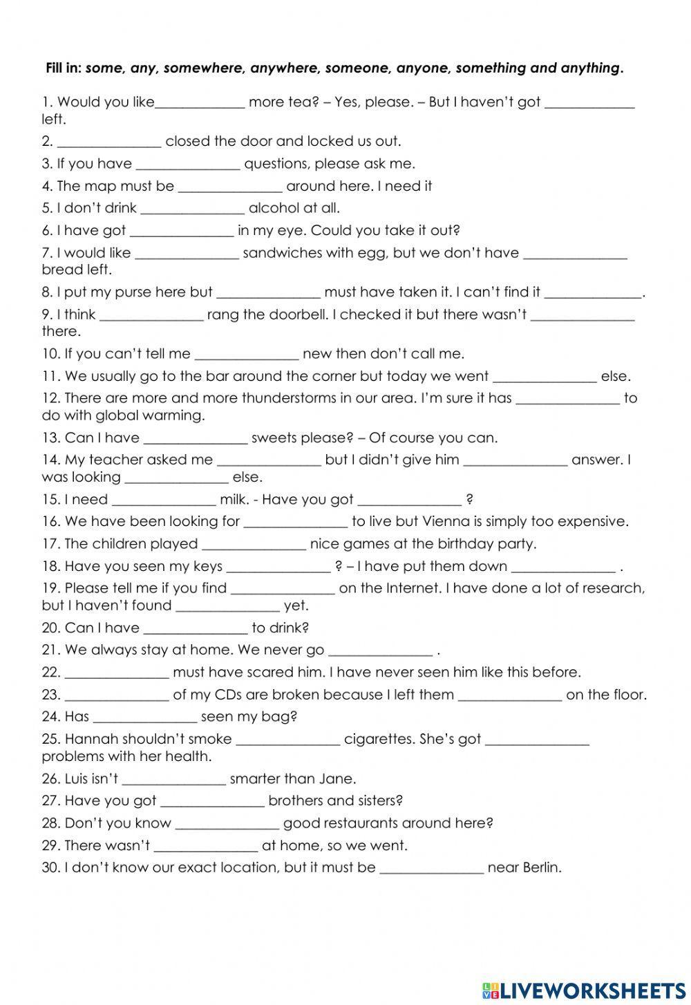 Something anything somebody anybody упражнение. Someone Somebody Worksheets. Indefinite pronouns в английском exercises. Something anything nothing упражнения. Indefinite pronouns Worksheets.