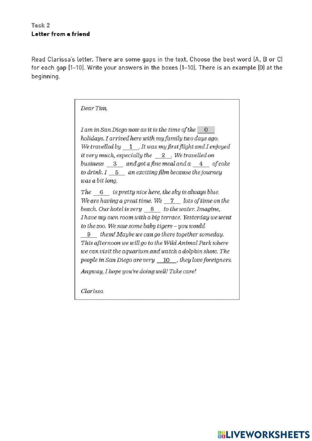 Listening and reading comprehension