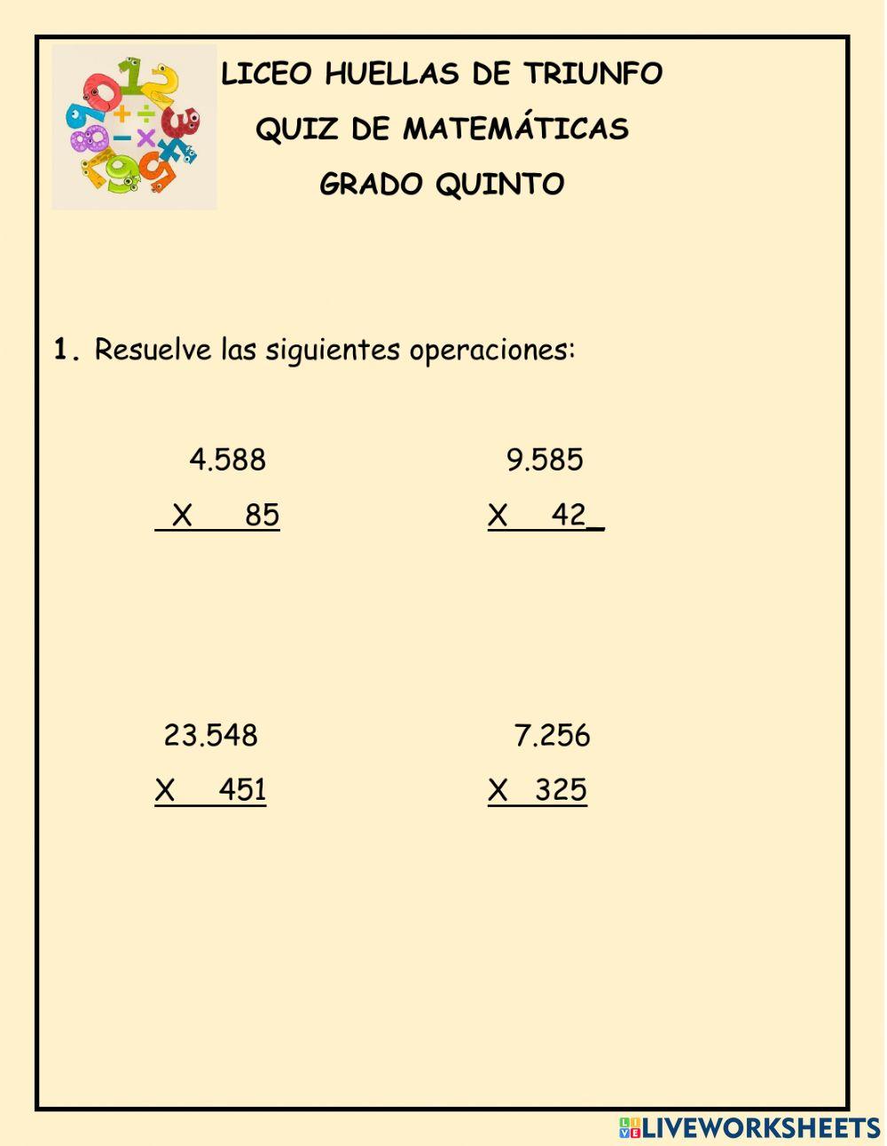Multiplicaciones