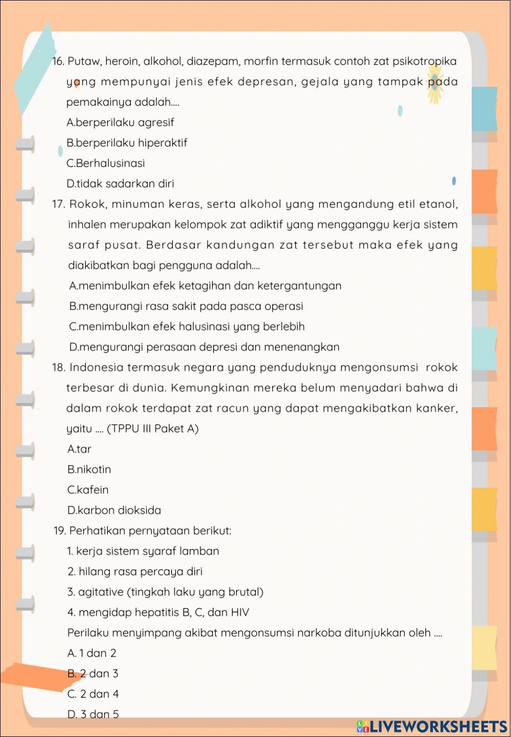 Zat Aditif dan Adiktif serta Psikotropika