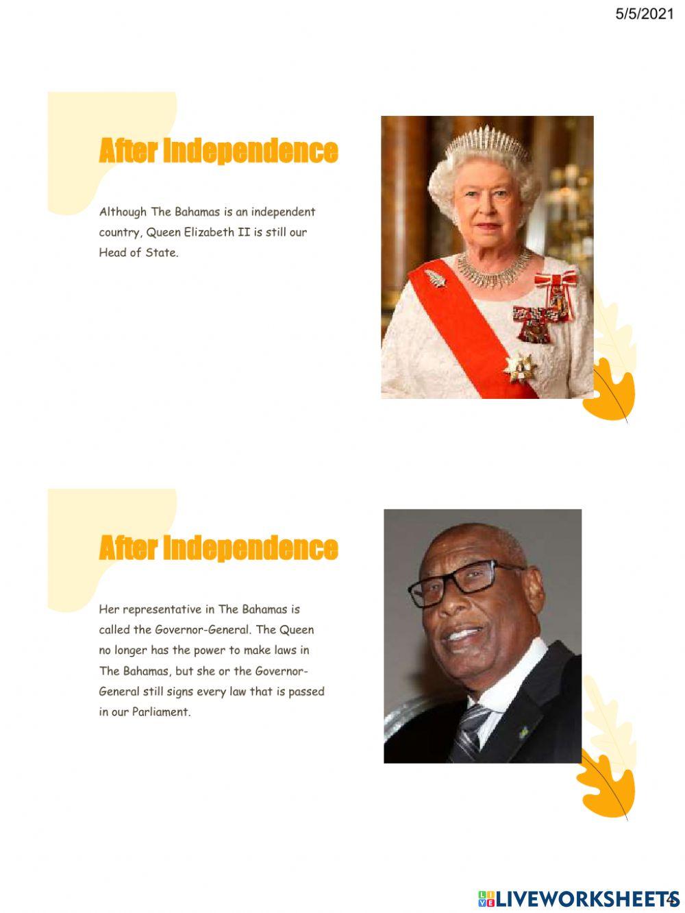 Our Government Since Independence