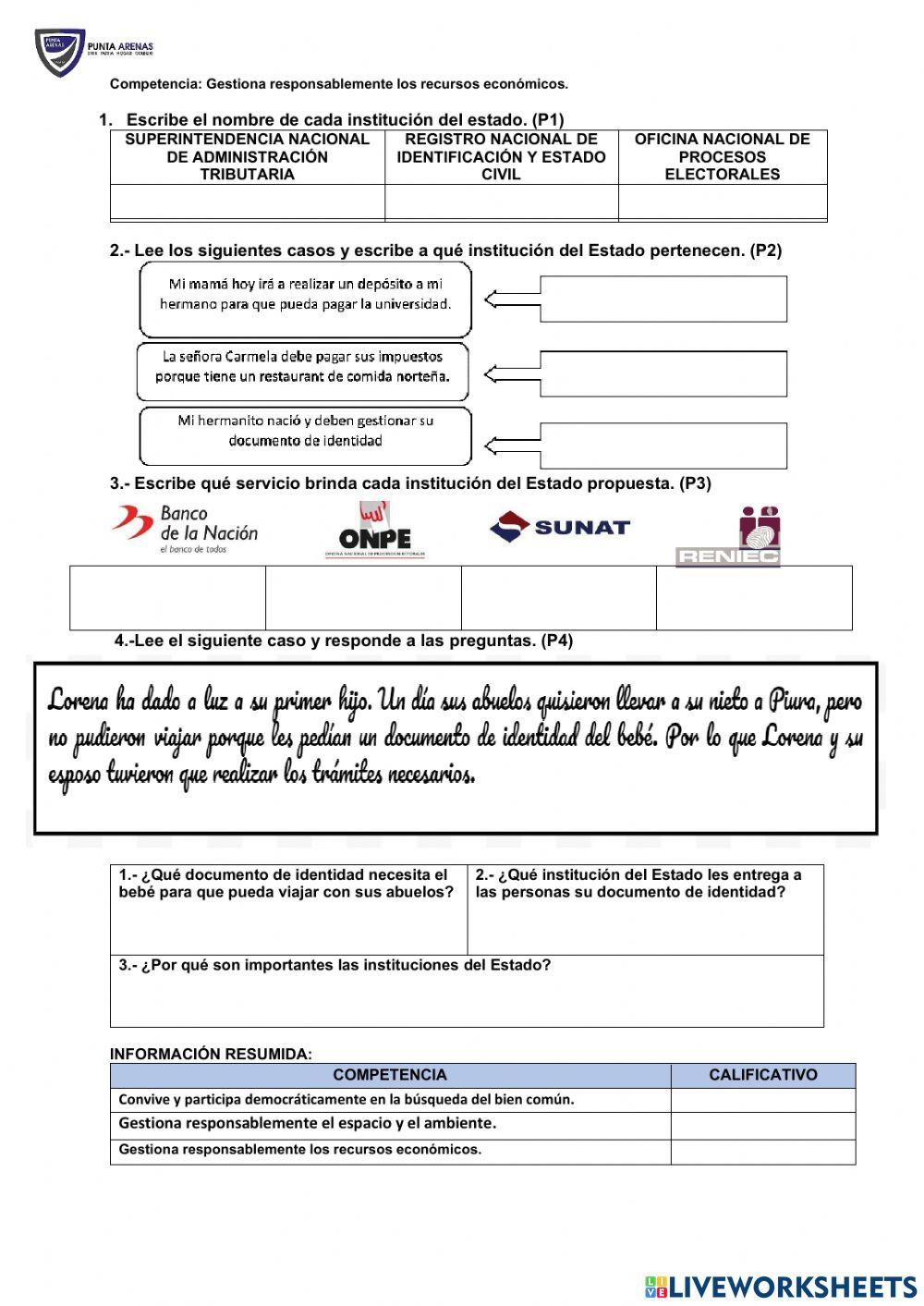 Prueba de Personal Social