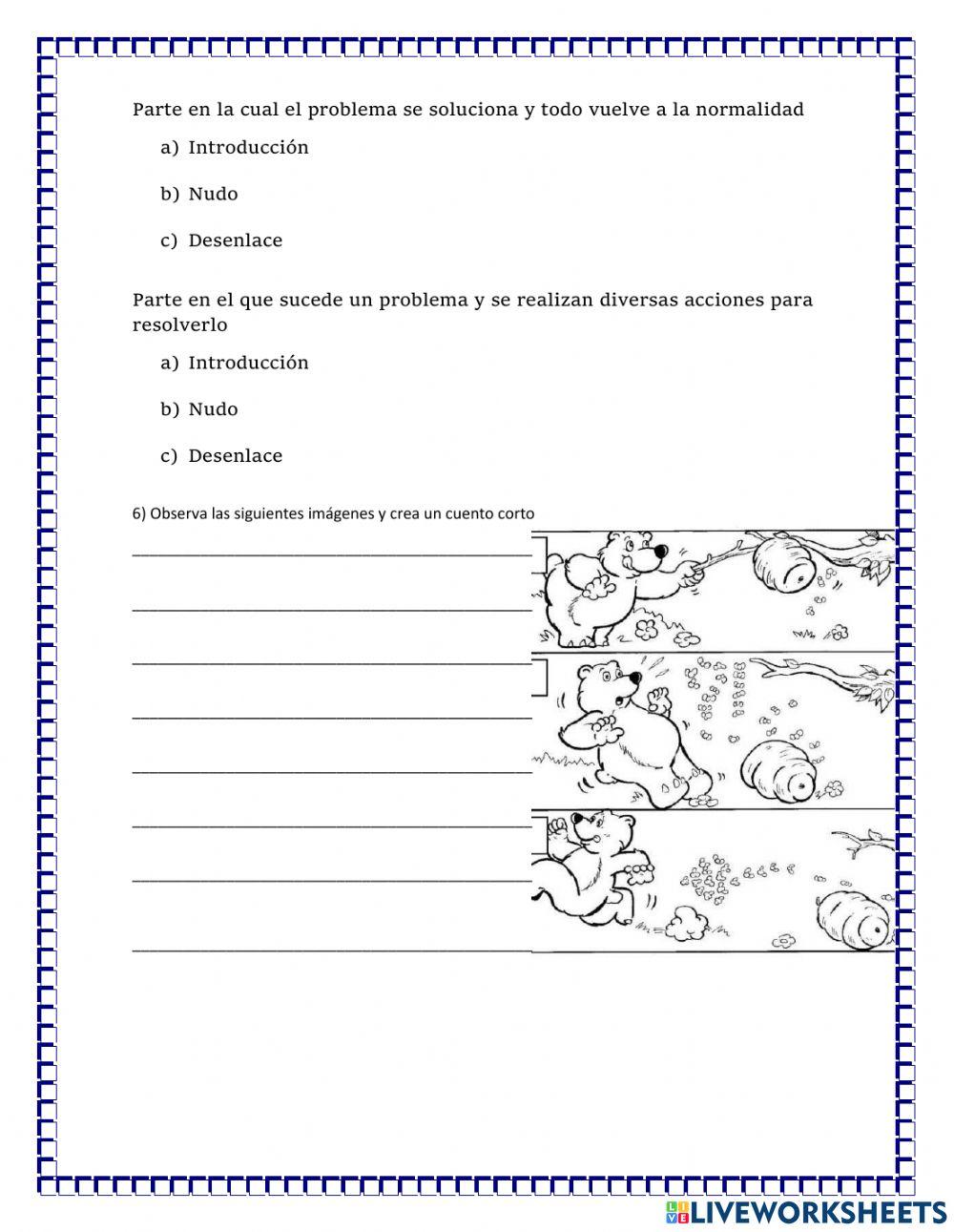 Examen bimestral de lectura divertida