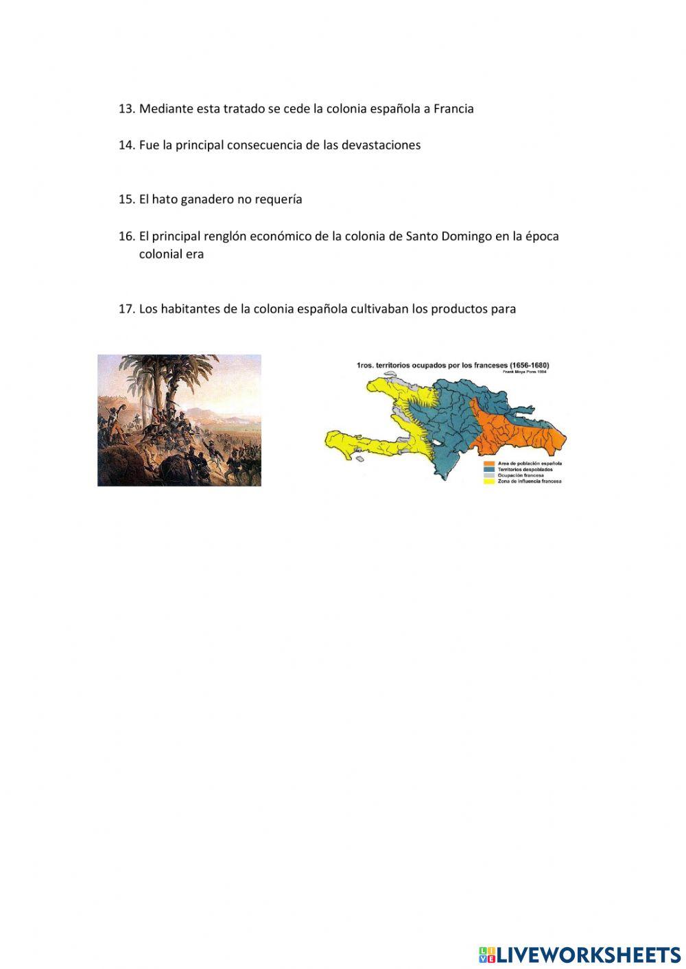 Practica sobre el Contrabando y la Division de la isla de Santo Domingo
