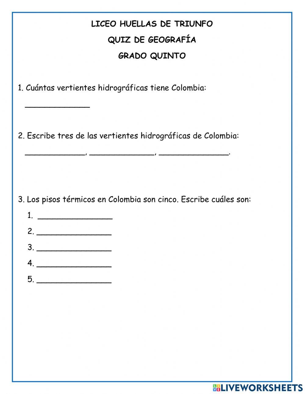 Quiz de Geografía