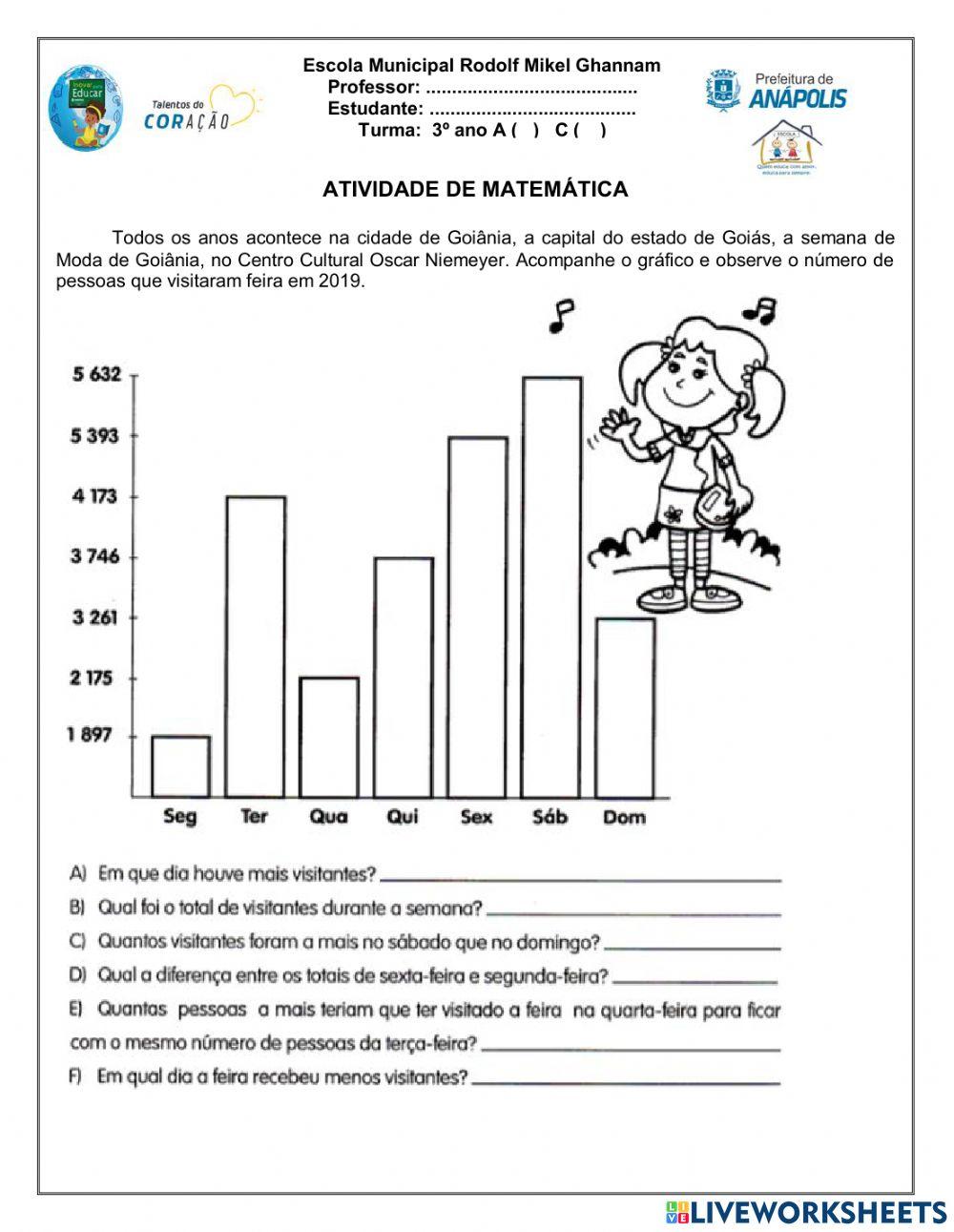 Atividade de matemática