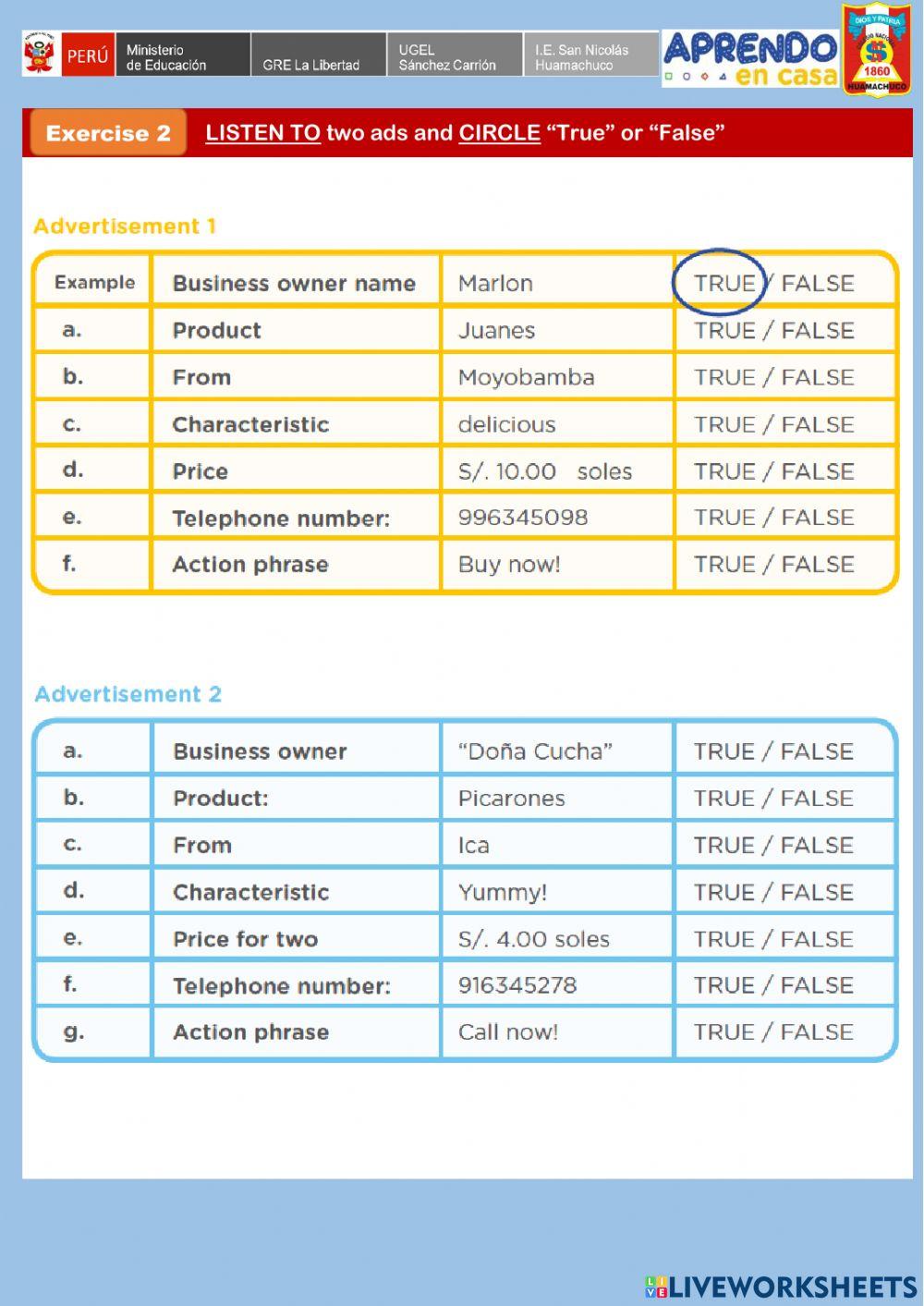 Week 8 - PRE A1 - Experience 2 - Activity 2. Home business