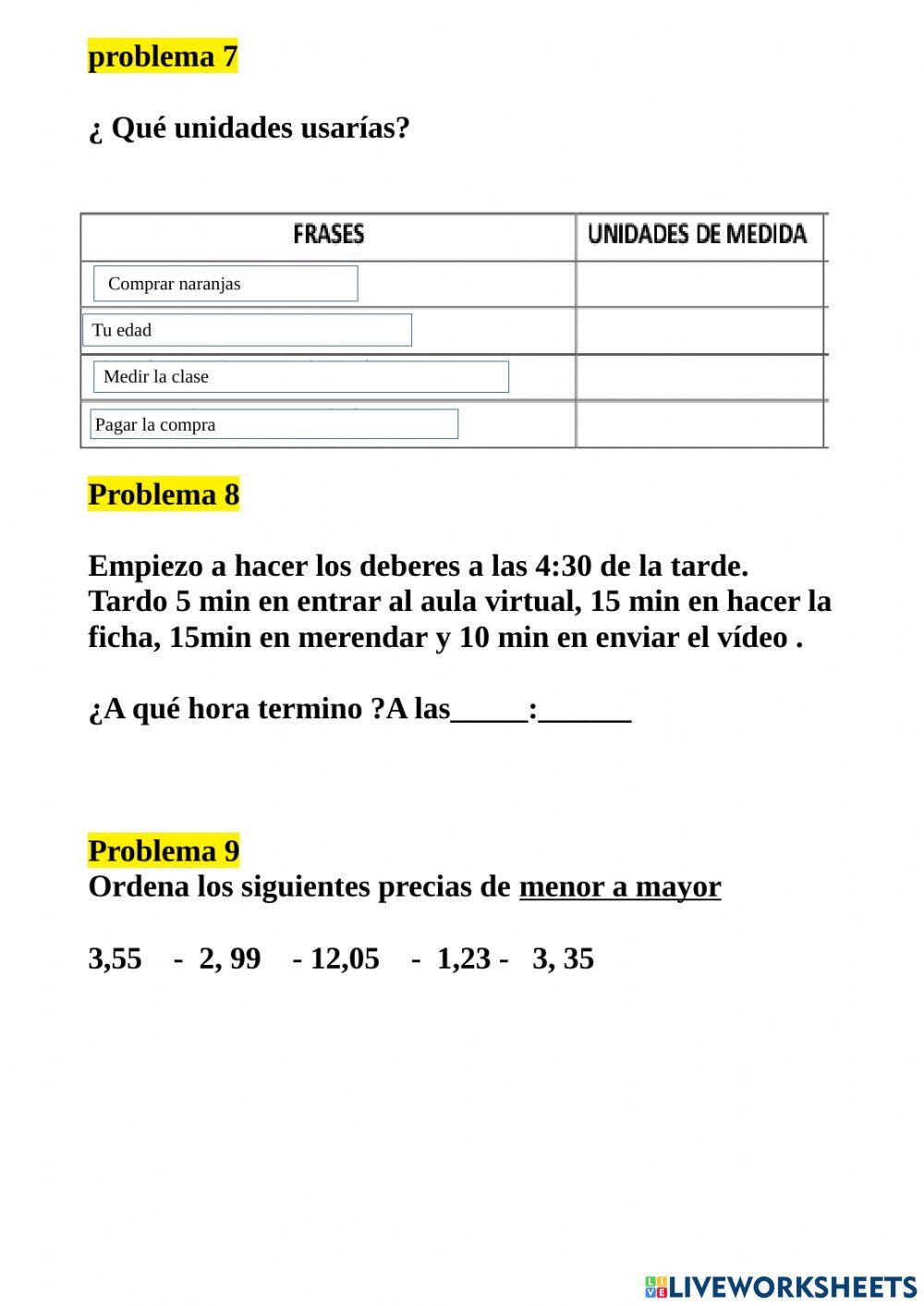 Prueba externa tercero 11