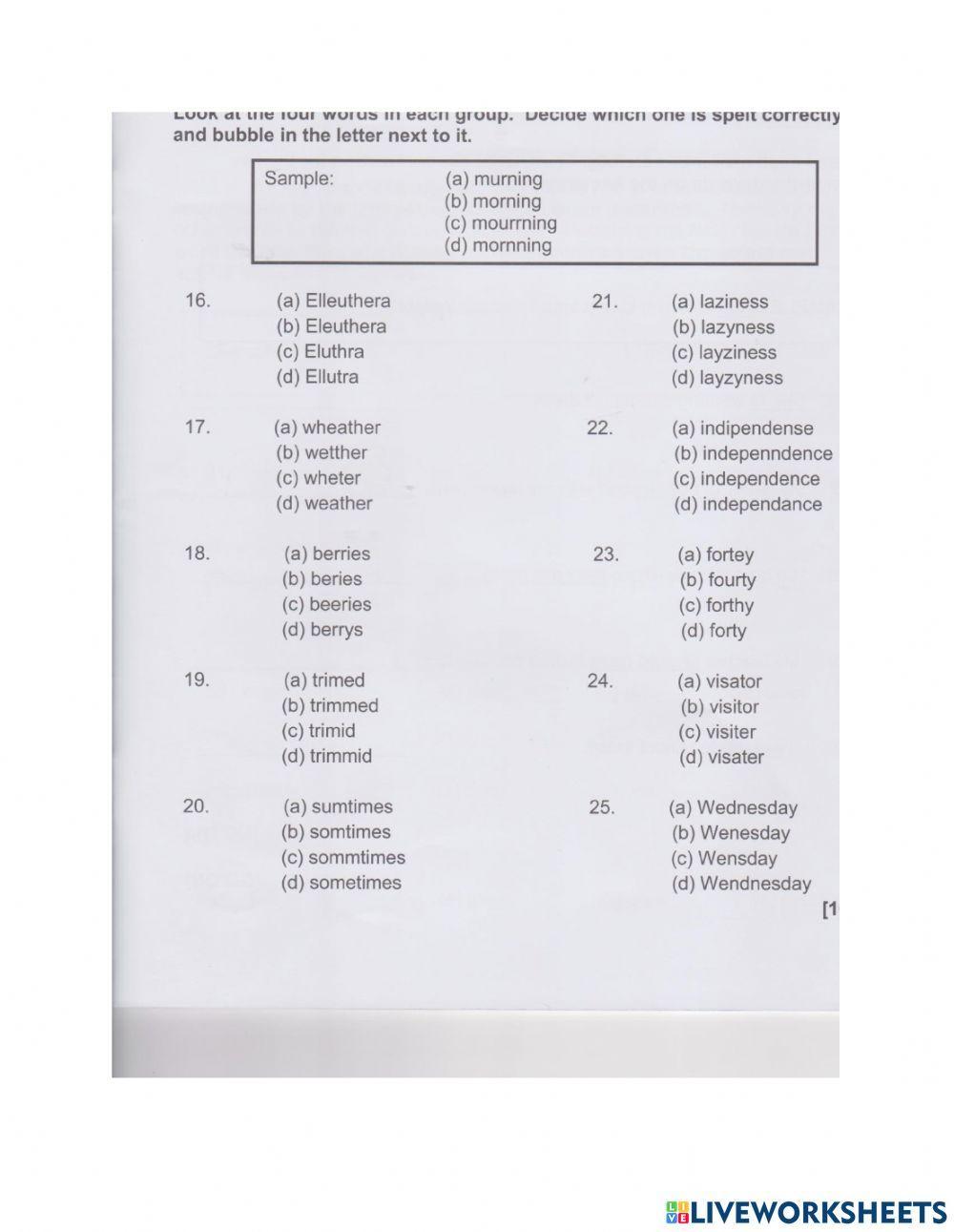 GLAT Language Skills 2014
