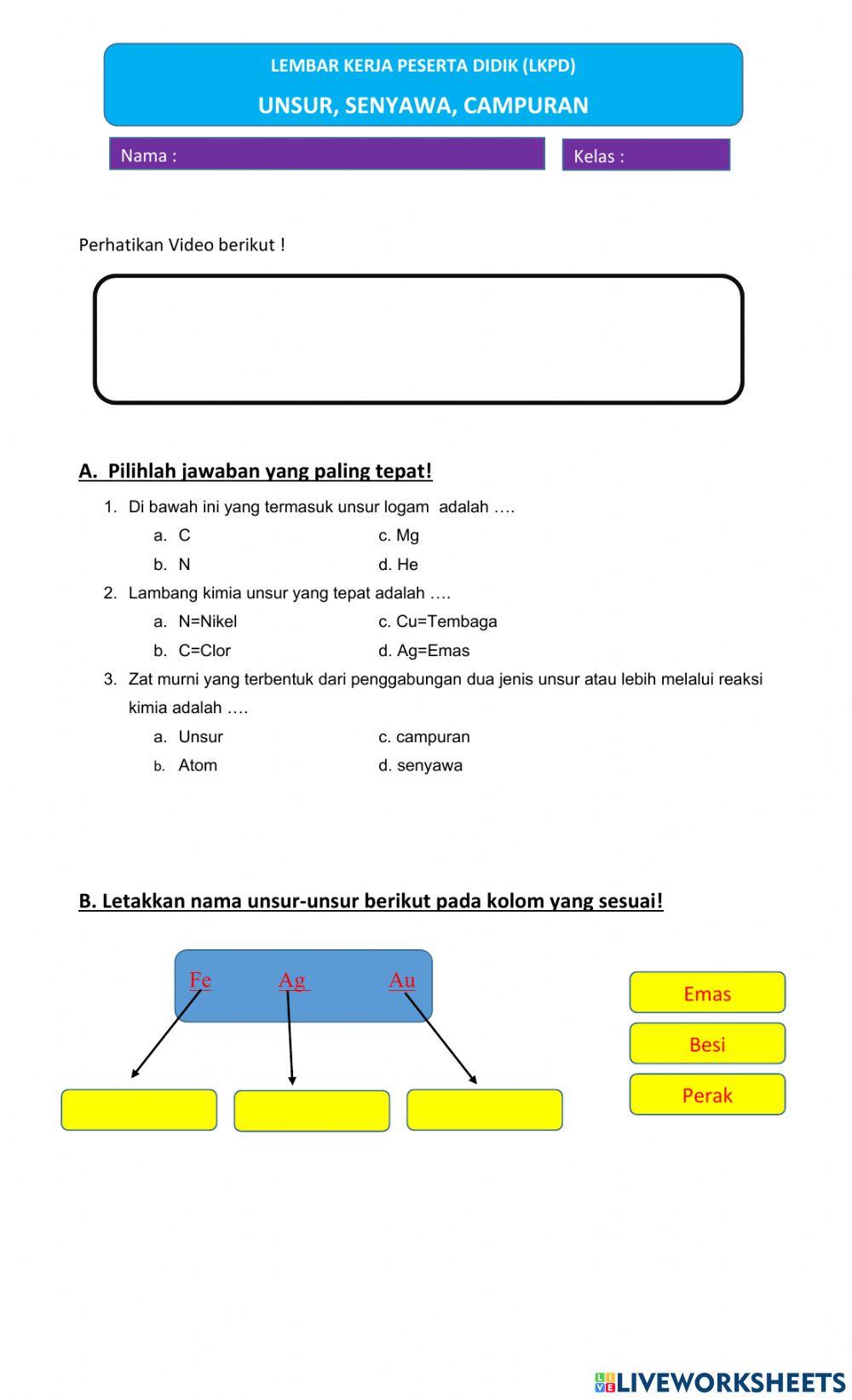 Unsur senyawa campuran