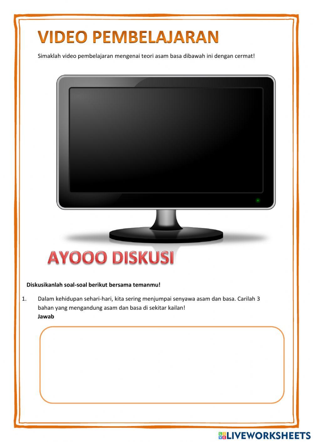 Lkpd teori asam basa