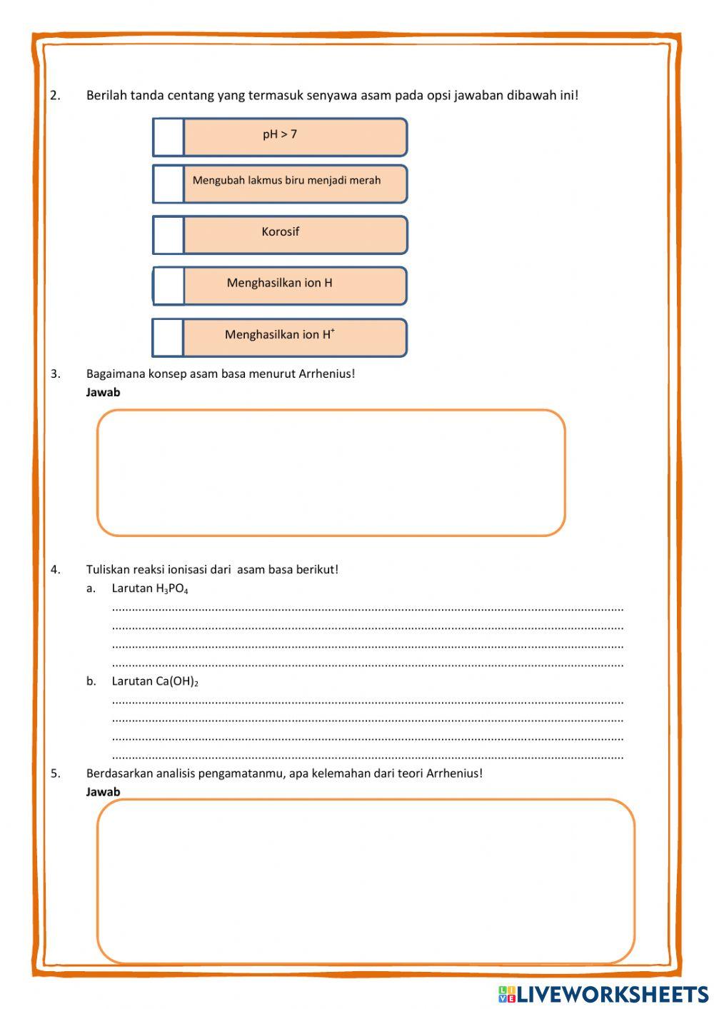 Lkpd teori asam basa