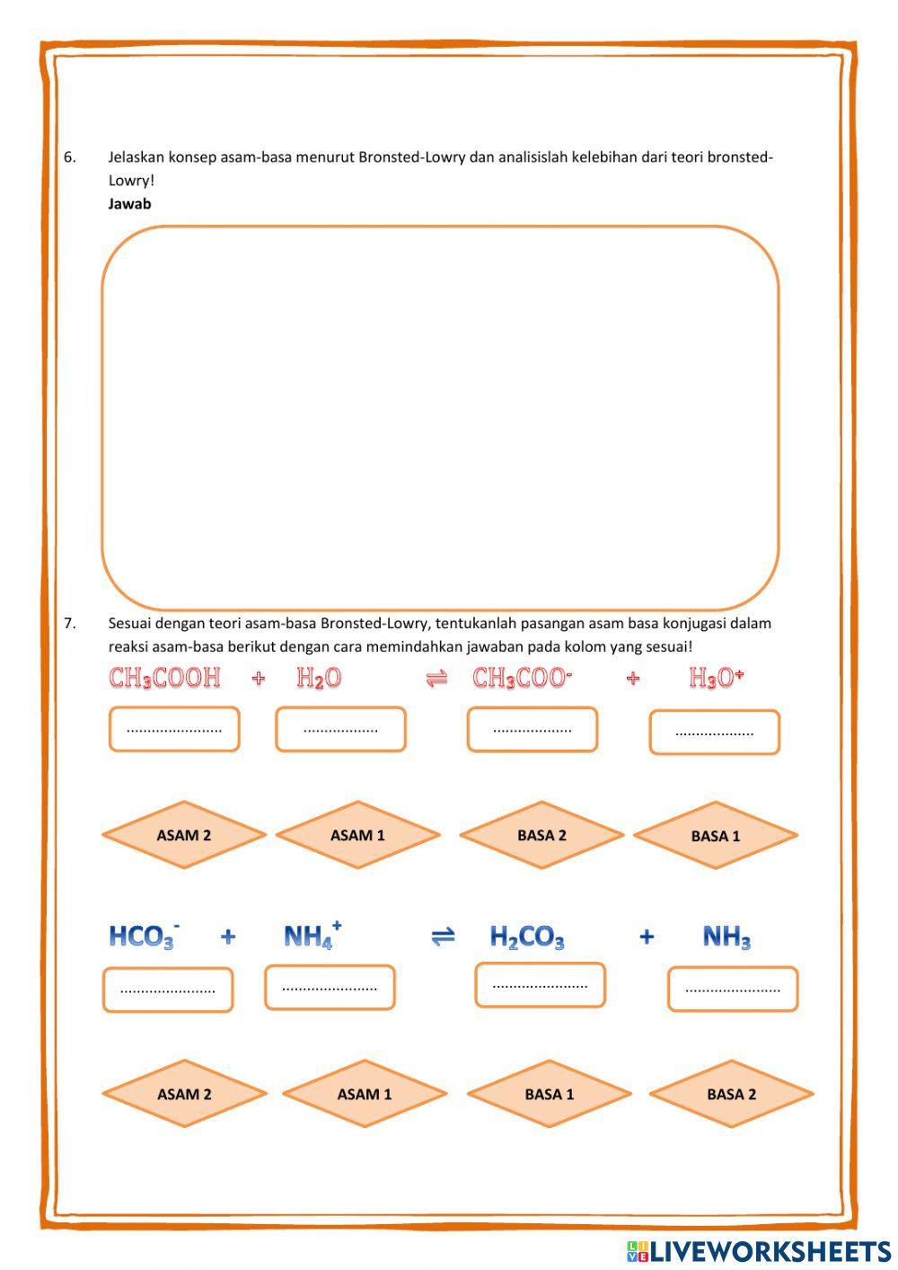 Lkpd teori asam basa