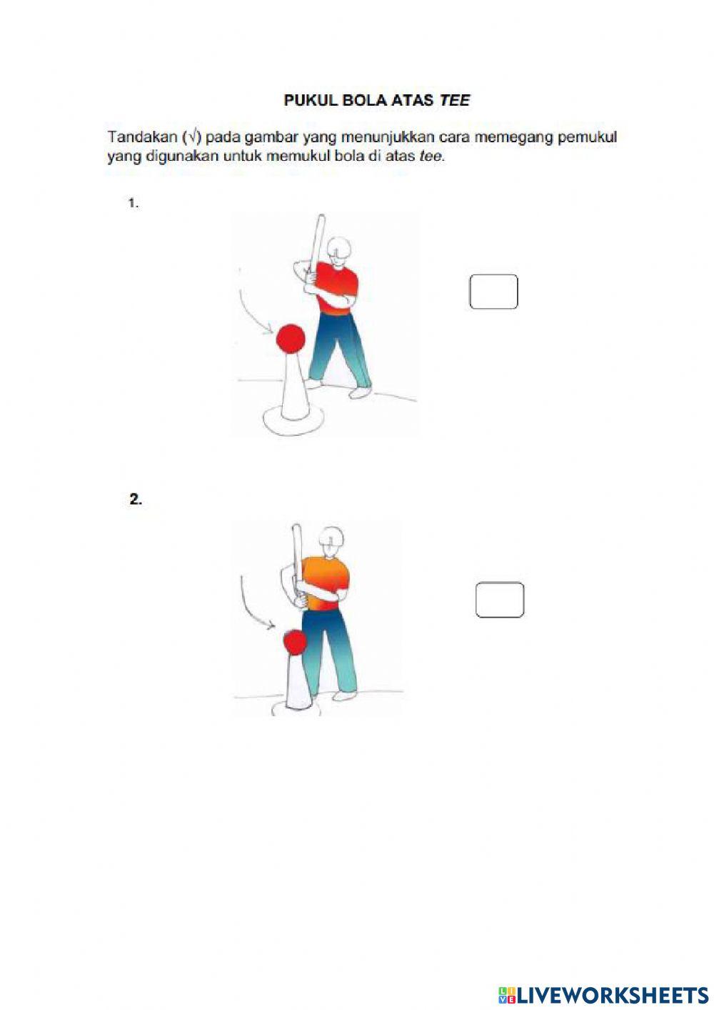 Memukul bola atas tee