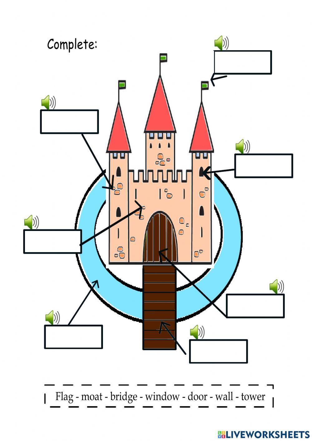 The Castle interactive worksheet | Live Worksheets