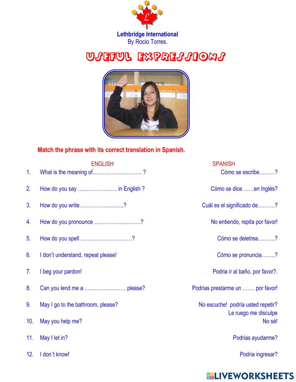 Useful expressions 2