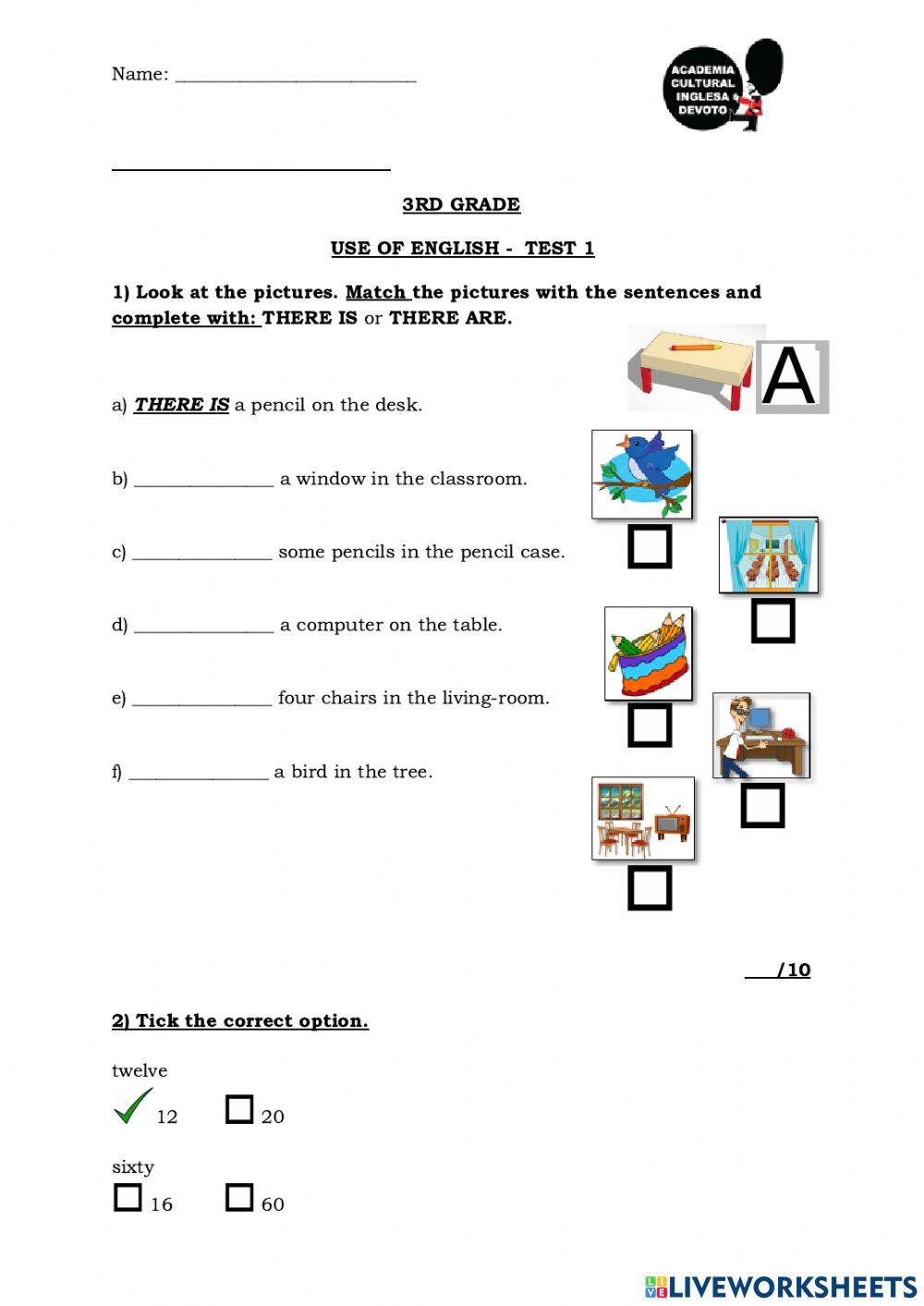 Term test 1 - UOE - G3