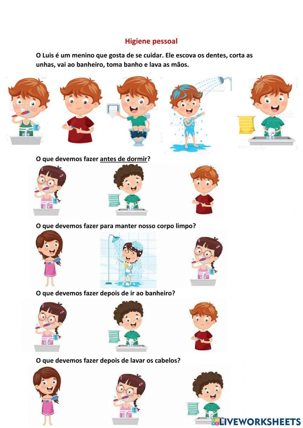 Corpo humano e higiene pessoal