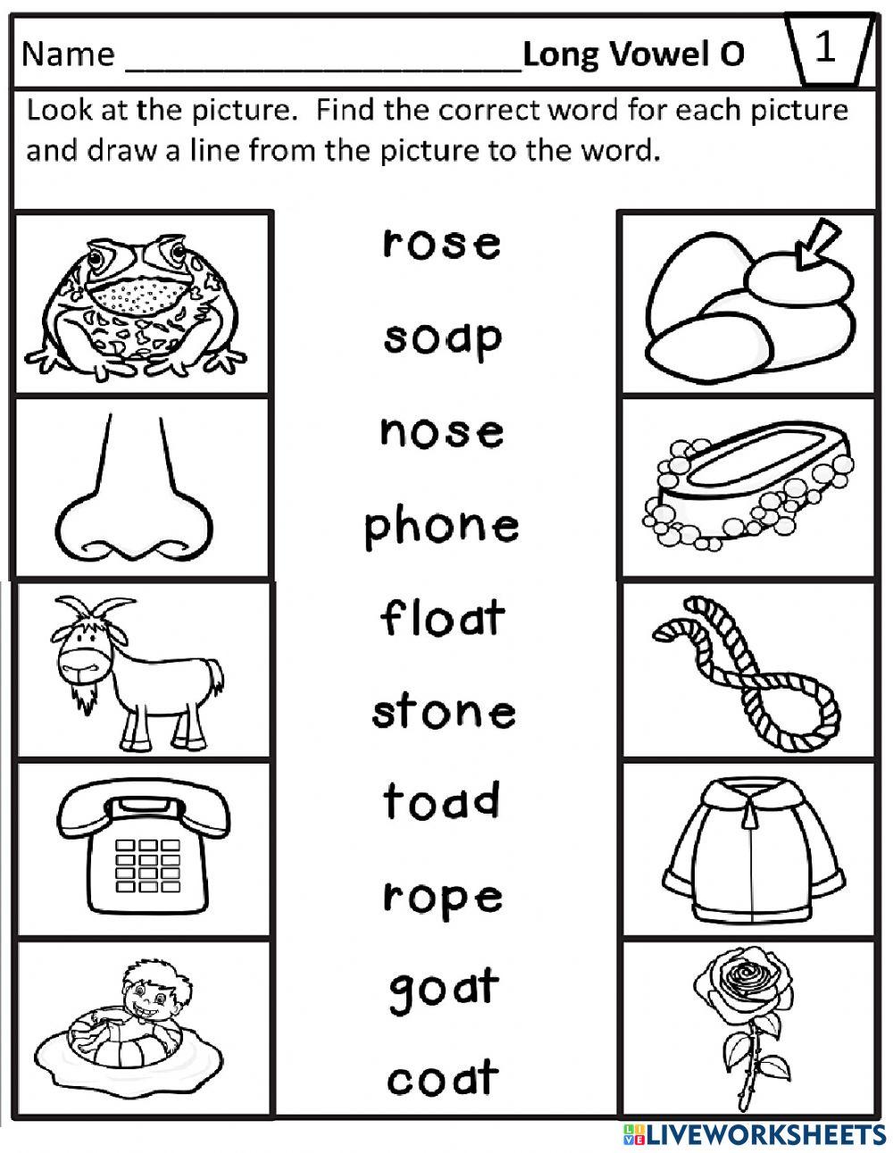Long O E Worksheets