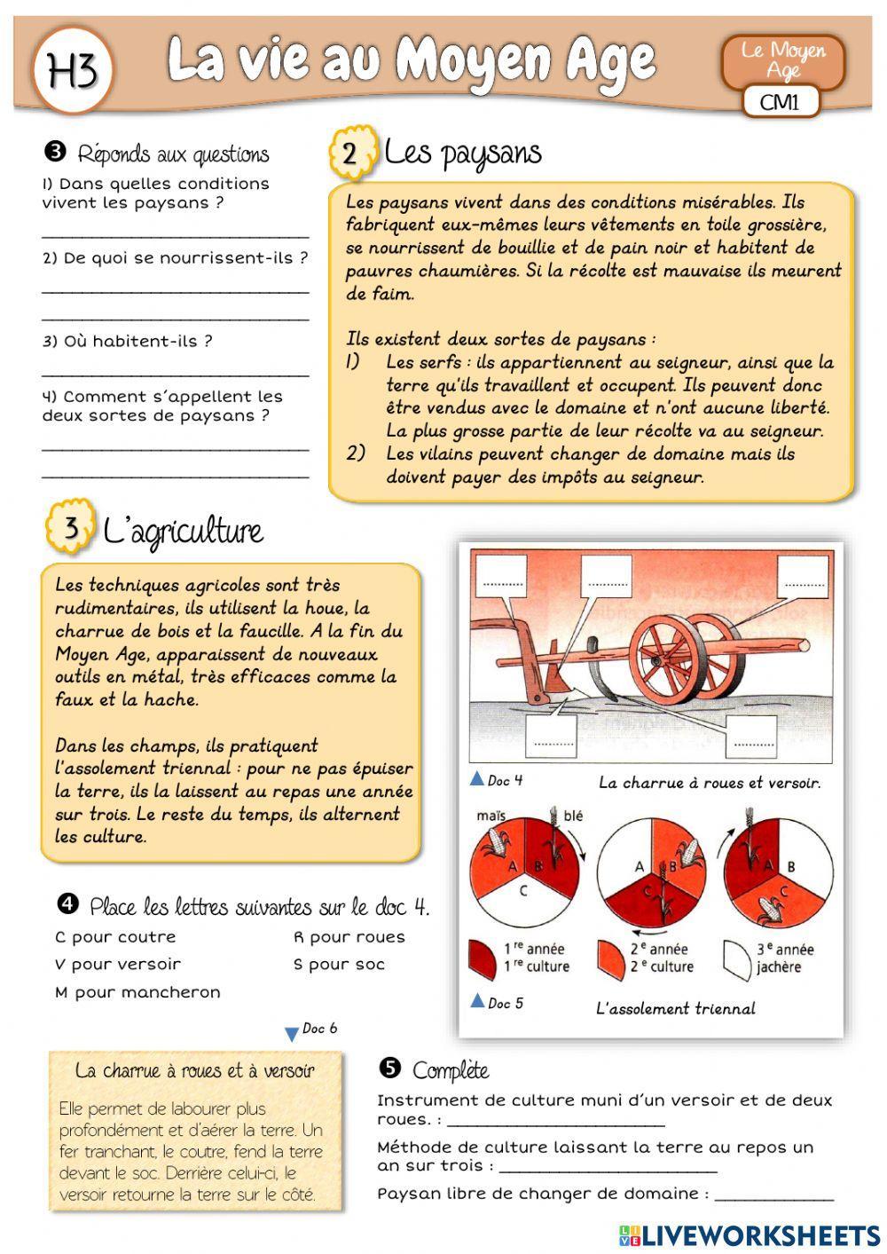 La vie au Moyen Âge