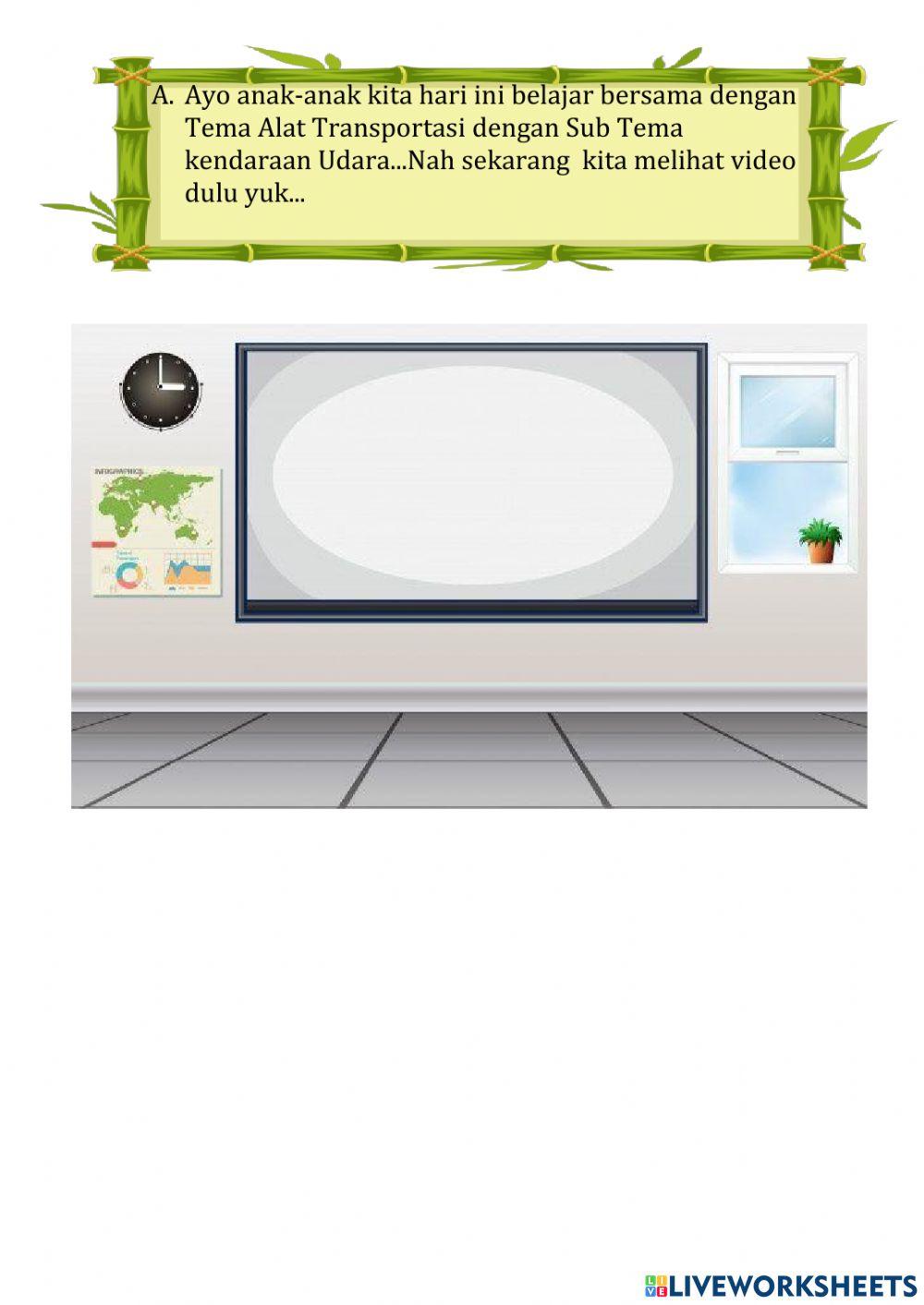 Tema alat transportasi UDARA