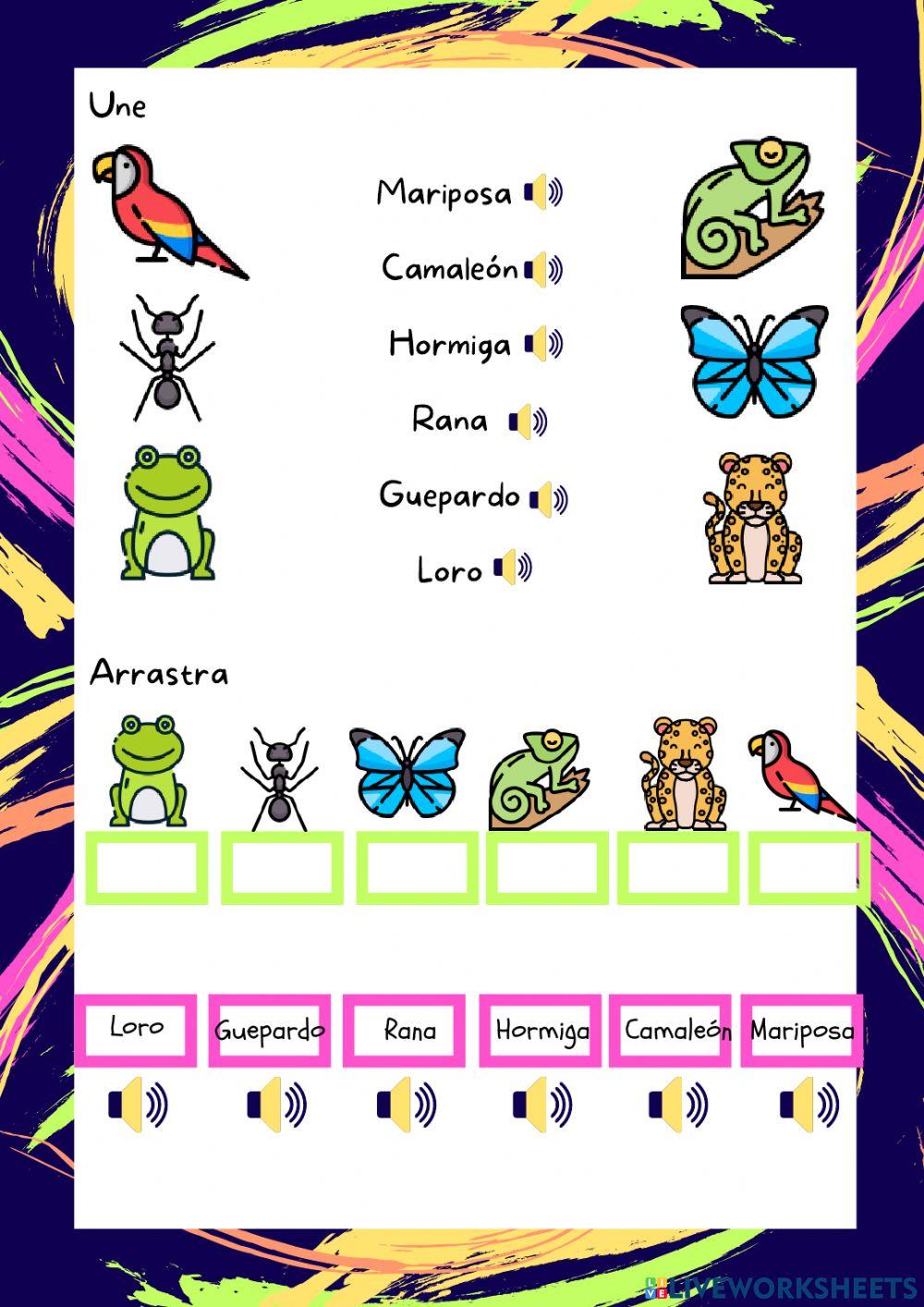 Los animales del zoo