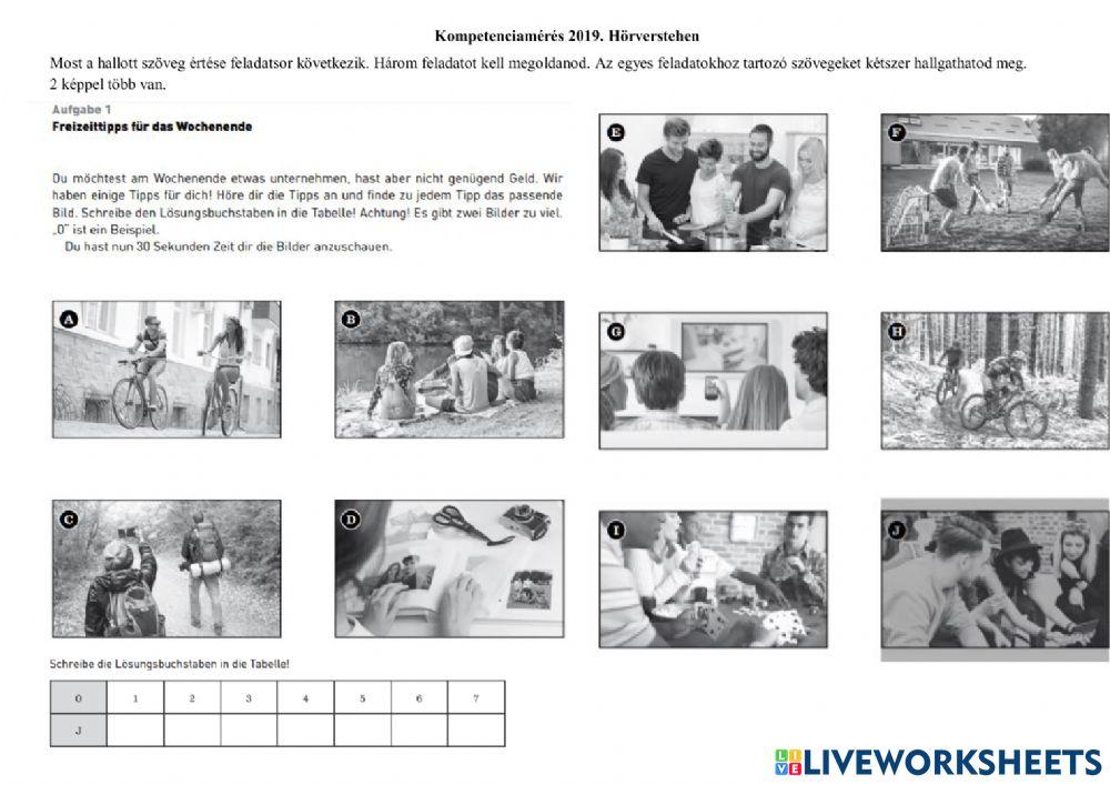 Kompetencia 8. Hören