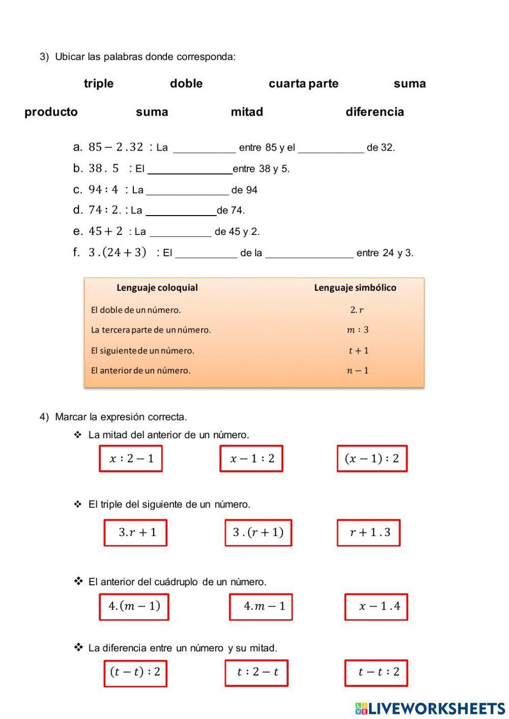 El Lenguaje Coloquial y el Lenguaje Simbólico