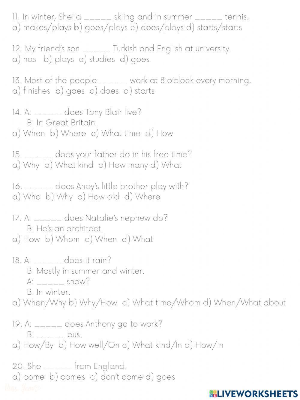 Subject-verb agreement